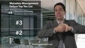 Metadata Management Failures Top 10 List #4 to 2