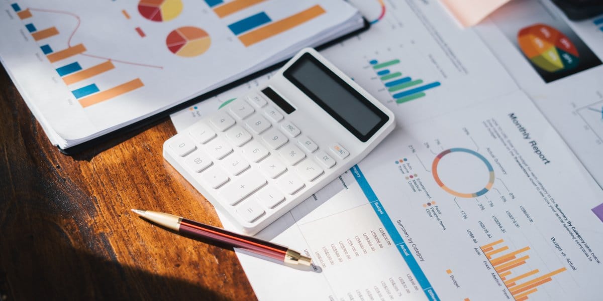 Calculator On Financial Budget Reports